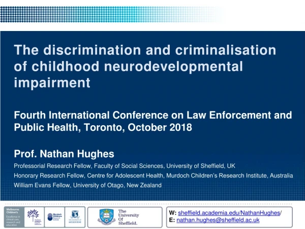 The discrimination and criminalisation of childhood neurodevelopmental impairment