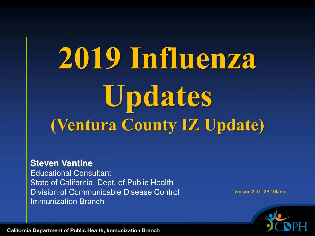 2019 influenza updates ventura county iz update