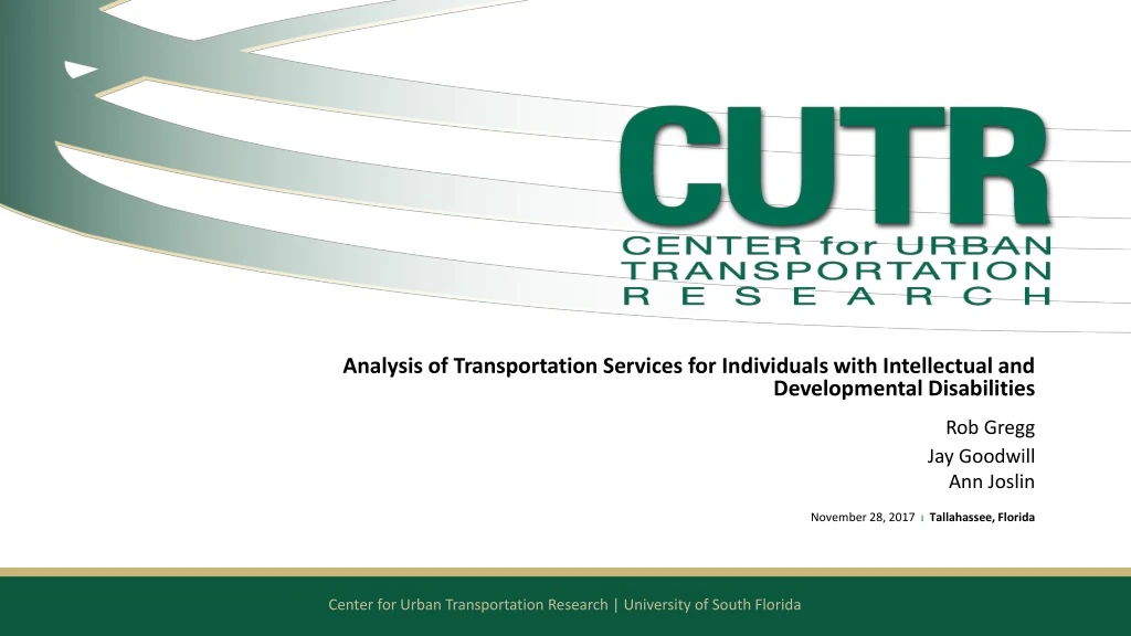 analysis of transportation services