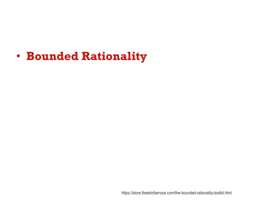 bounded rationality