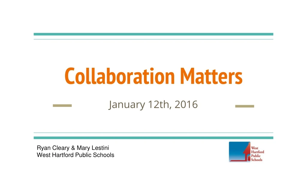 collaboration matters