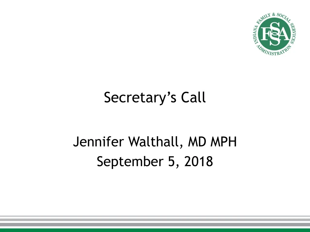 secretary s call