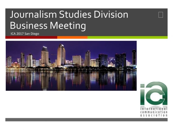 Journalism Studies Division Business Meeting