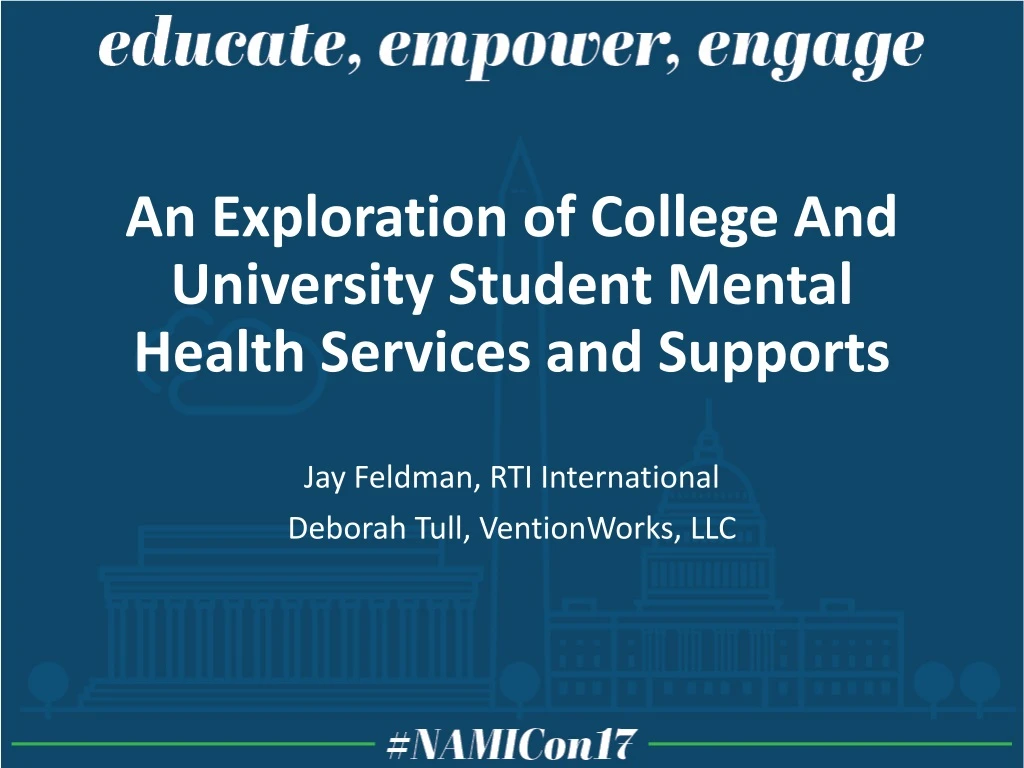 an exploration of college and university student mental health services and supports