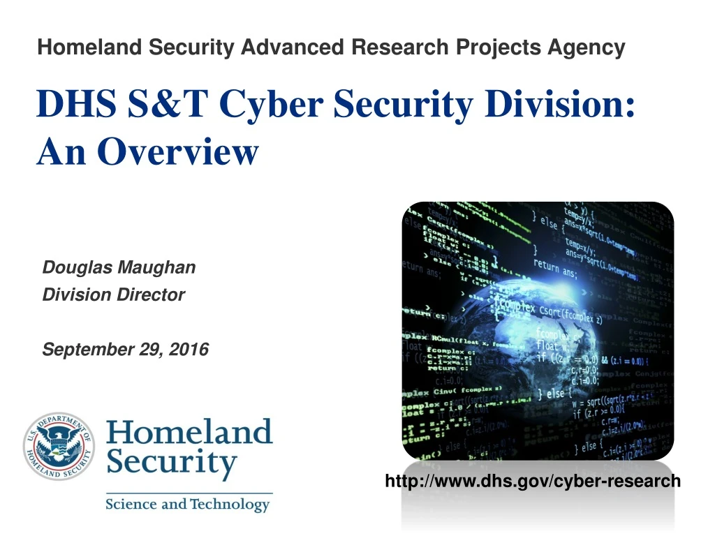homeland security advanced research projects