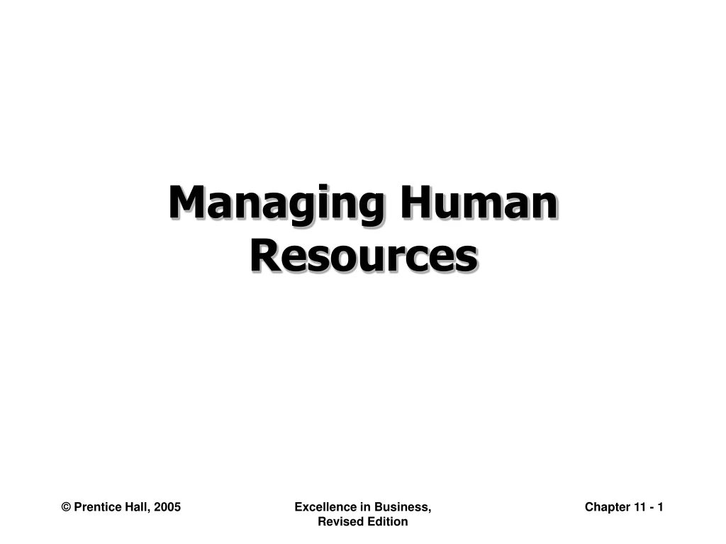 managing human resources