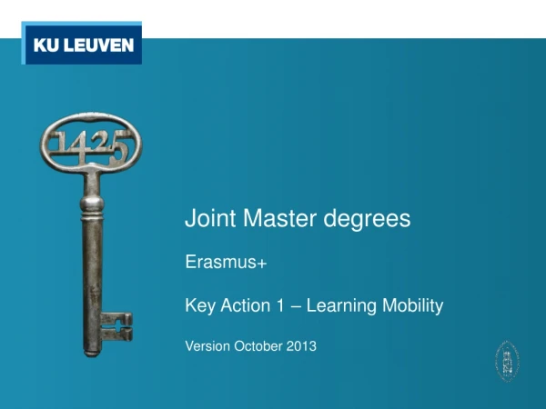 Joint Master degrees
