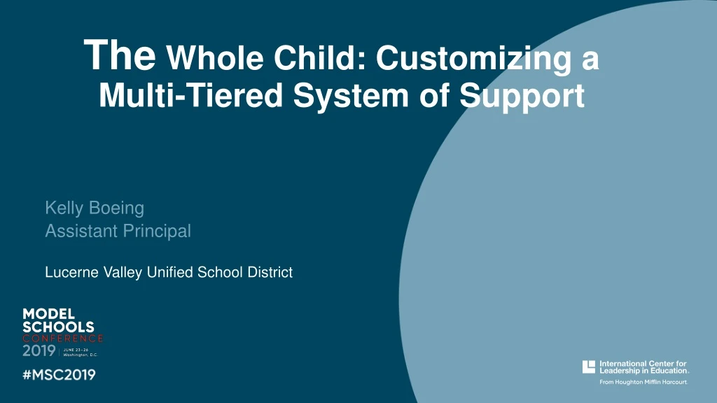 the whole child customizing a multi tiered system