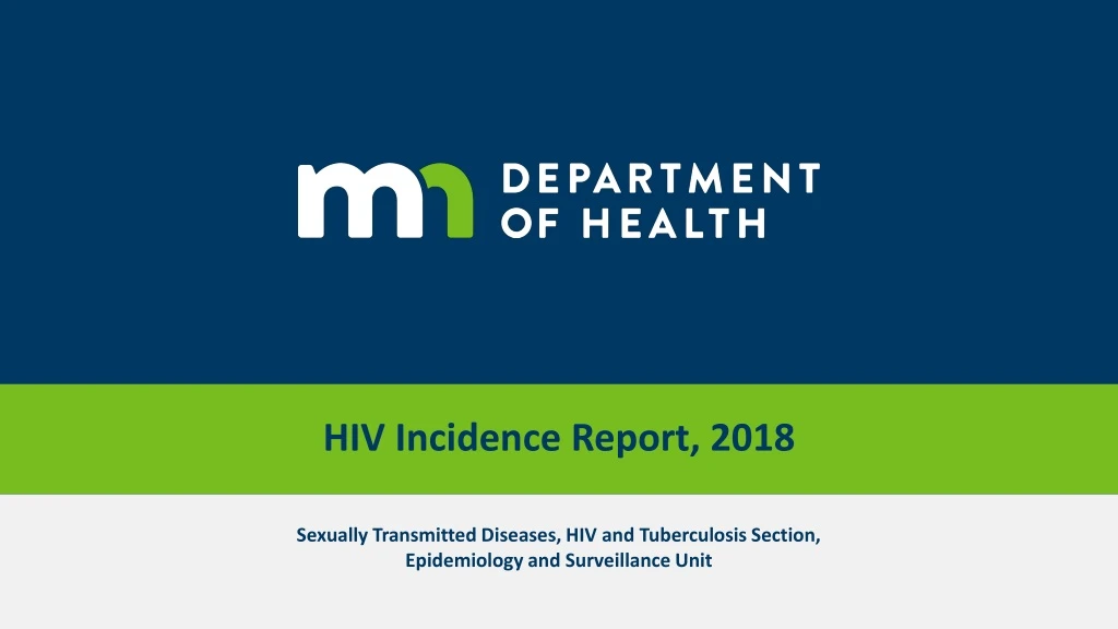 hiv incidence report 2018