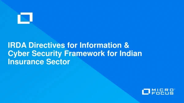 IRDA Directives for Information &amp; Cyber Security Framework for Indian Insurance Sector
