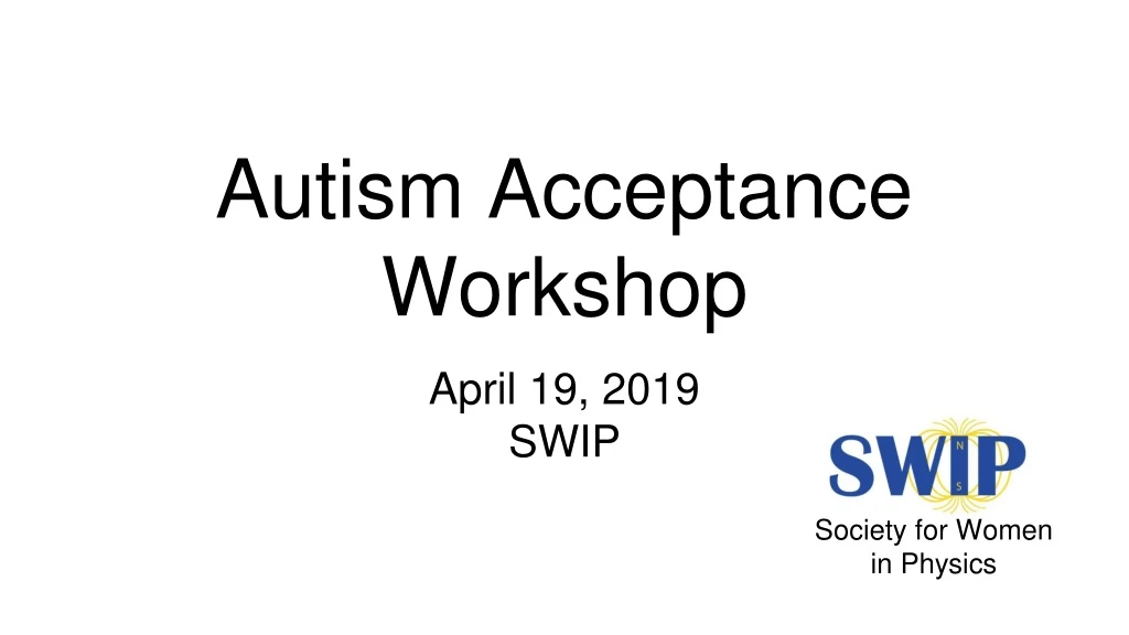 autism acceptance workshop