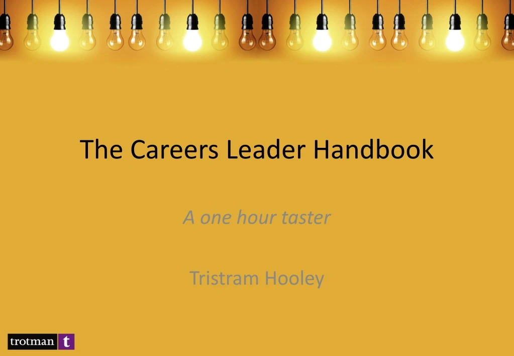 the careers leader handbook