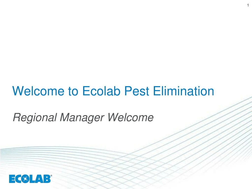 welcome to ecolab pest elimination