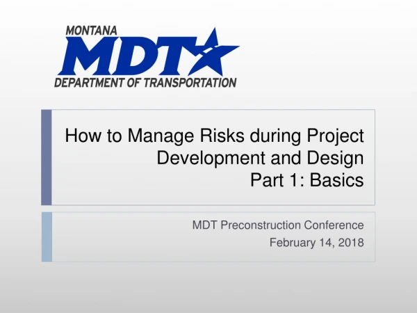 How to Manage Risks during Project Development and Design Part 1: Basics