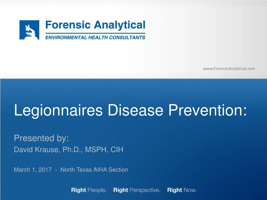 legionnaires disease prevention