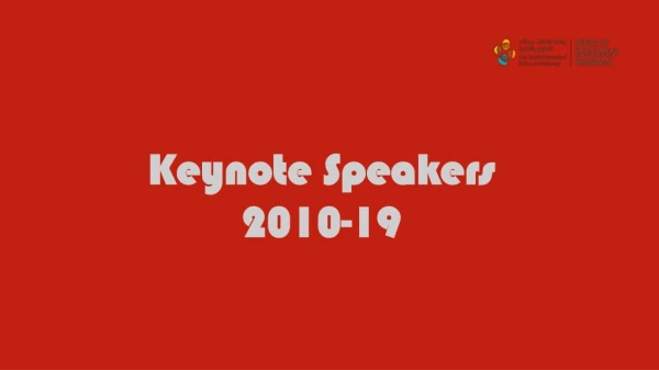 Keynote Speakers 2010-1 9