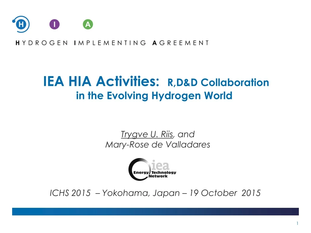 iea hia activities r d d collaboration