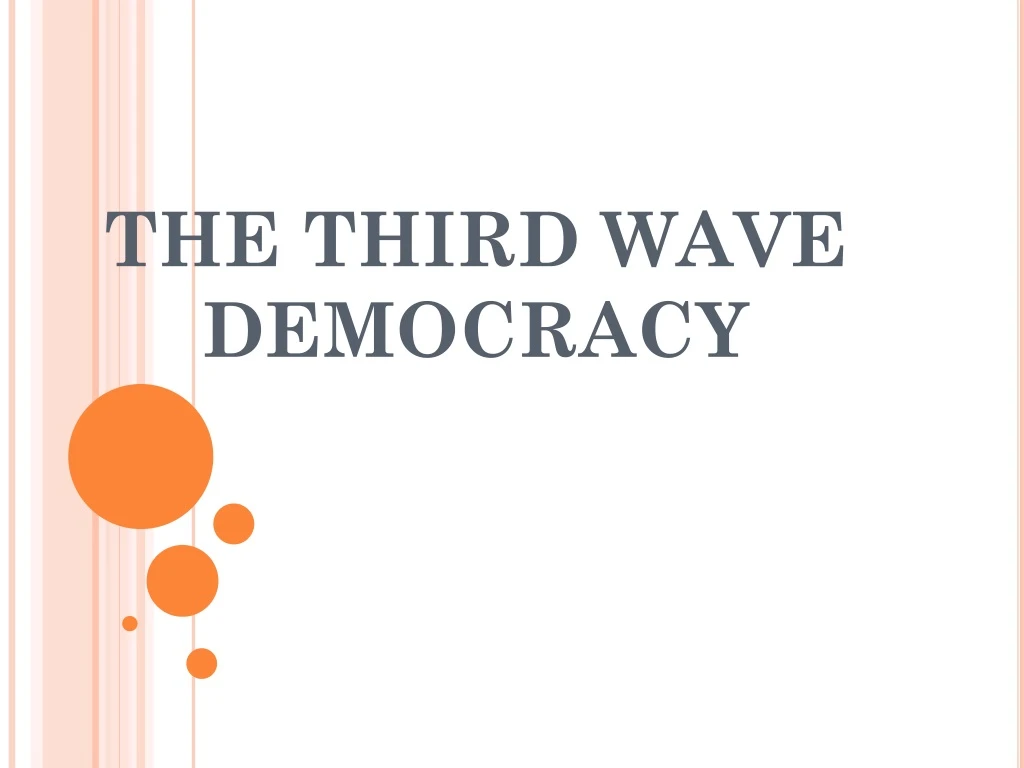 the third wave democracy