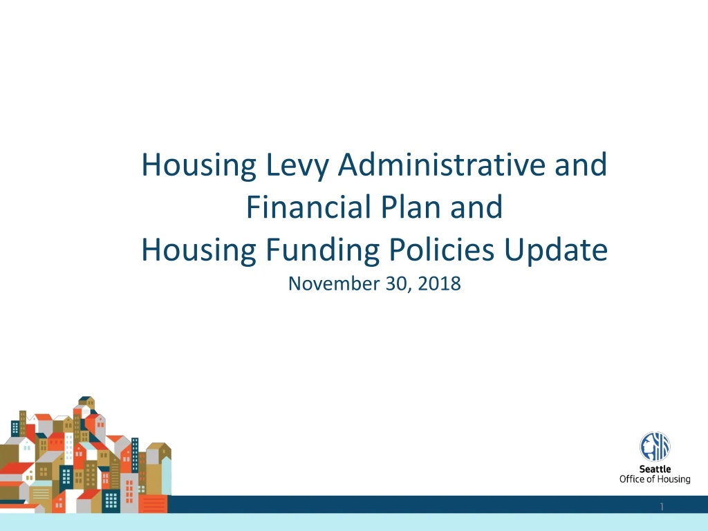 housing levy administrative and financial plan