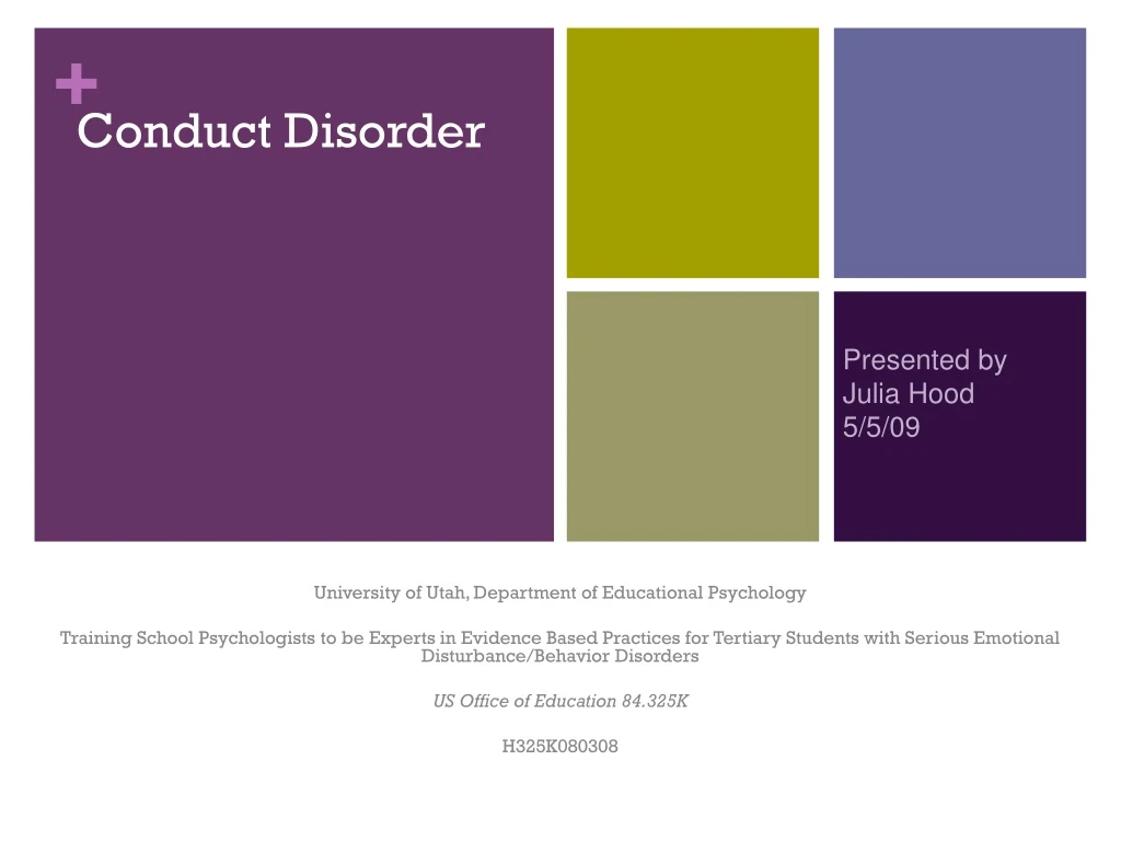 conduct disorder