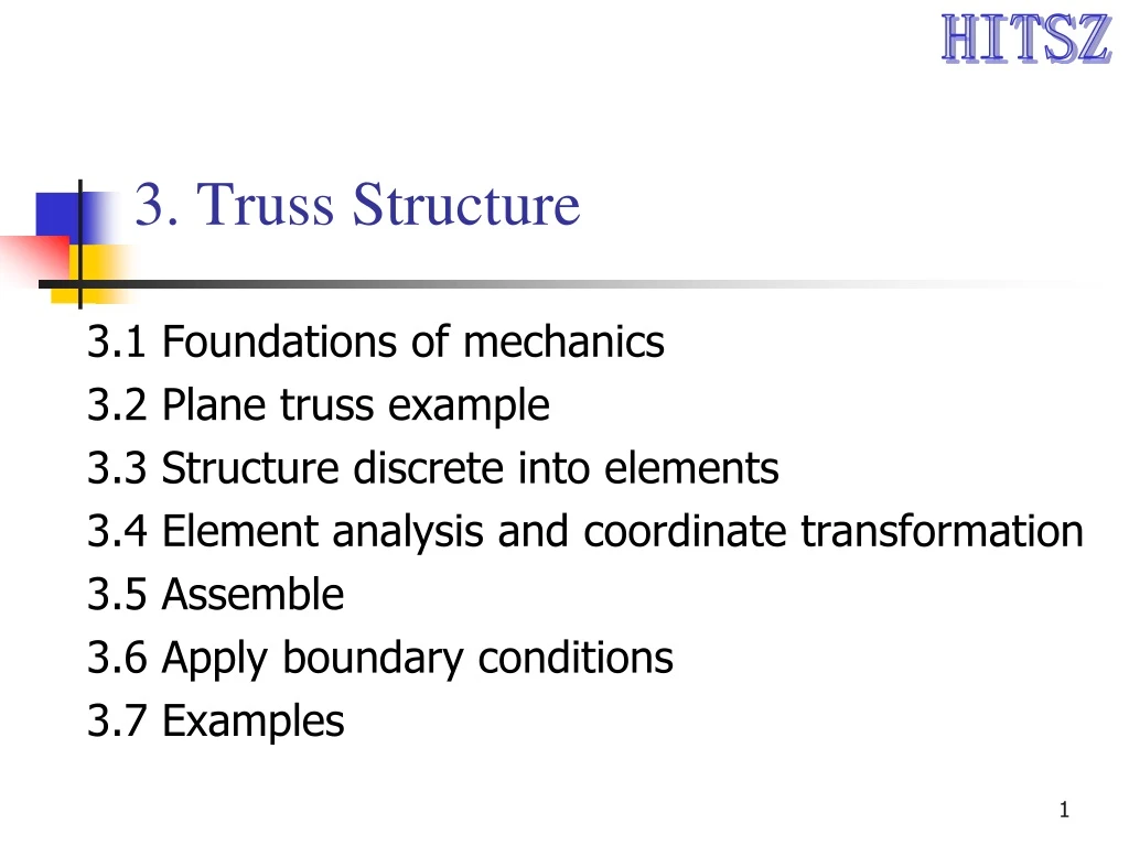3 truss structure