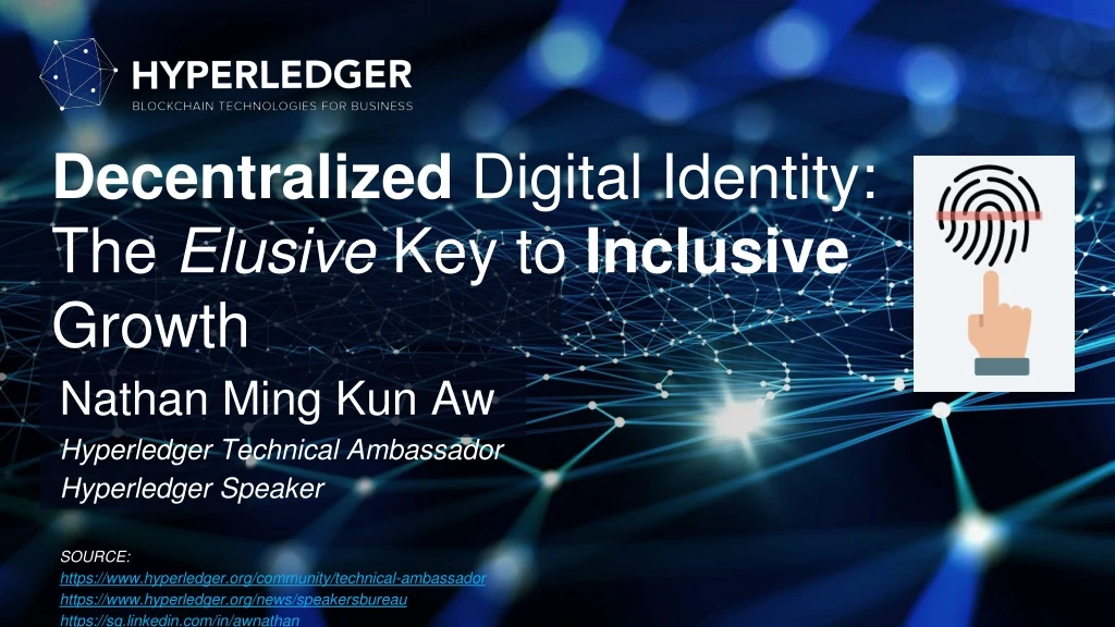 decentralized digital identity the elusive key to inclusive growth