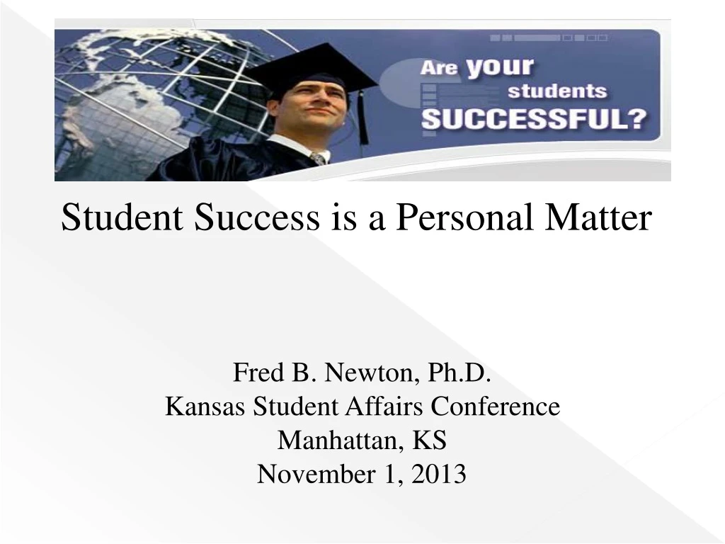 student success is a personal matter