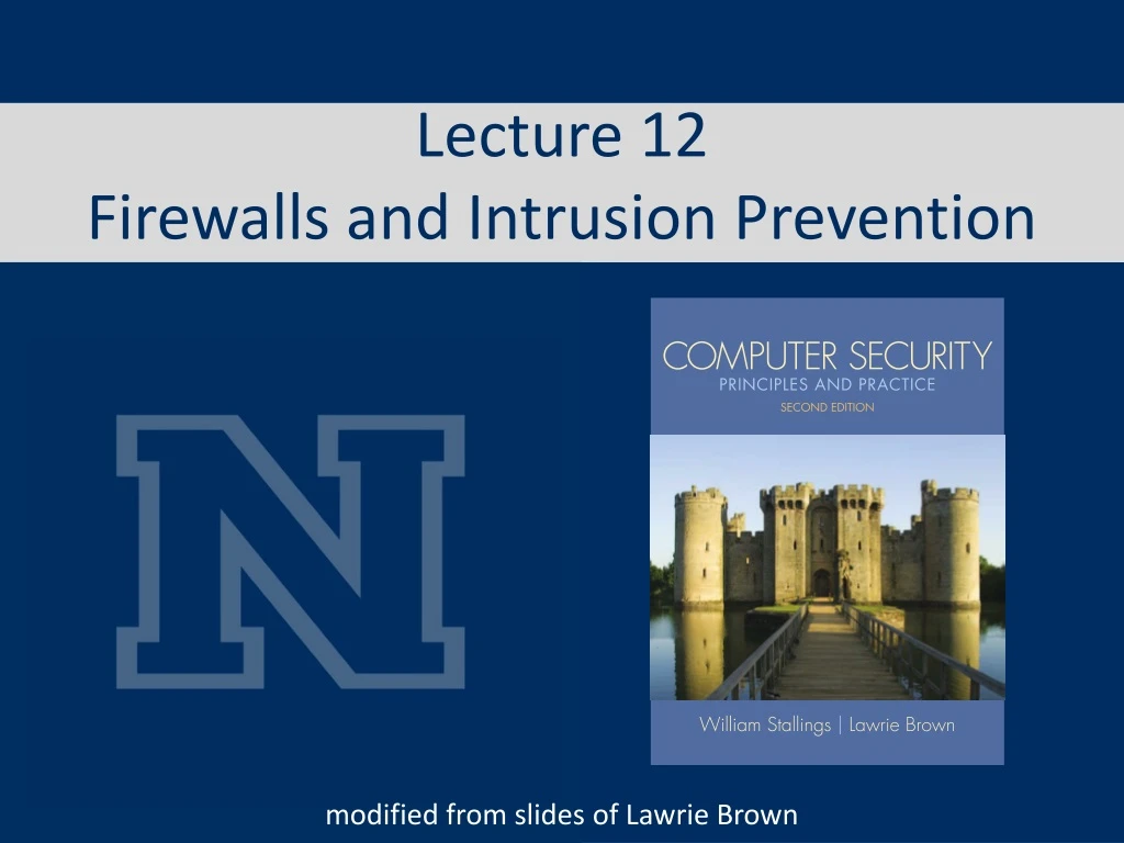 lecture 12 firewalls and intrusion prevention