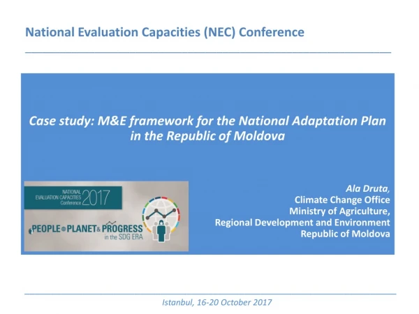 Case study: M&amp;E framework for the National Adaptation Plan in the Republic of Moldova