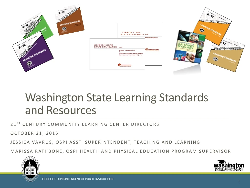 washington state learning standards and resources