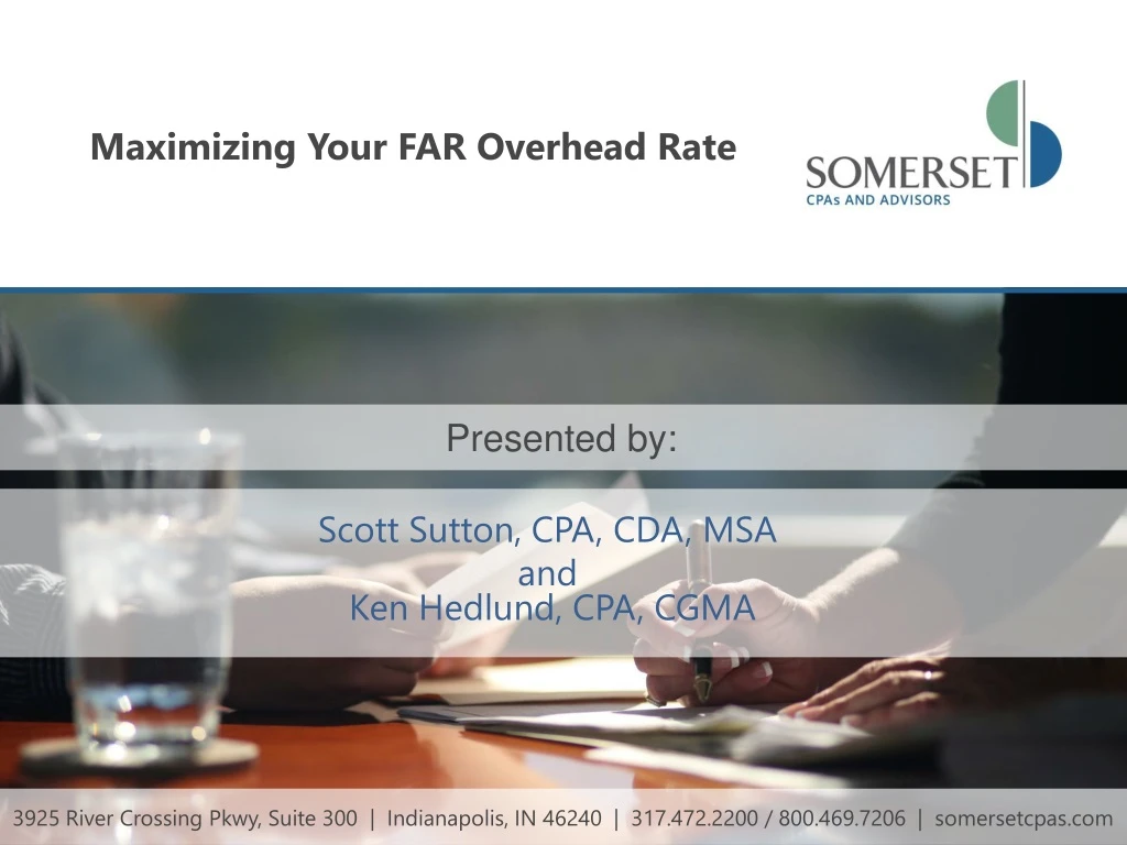 maximizing your far overhead rate