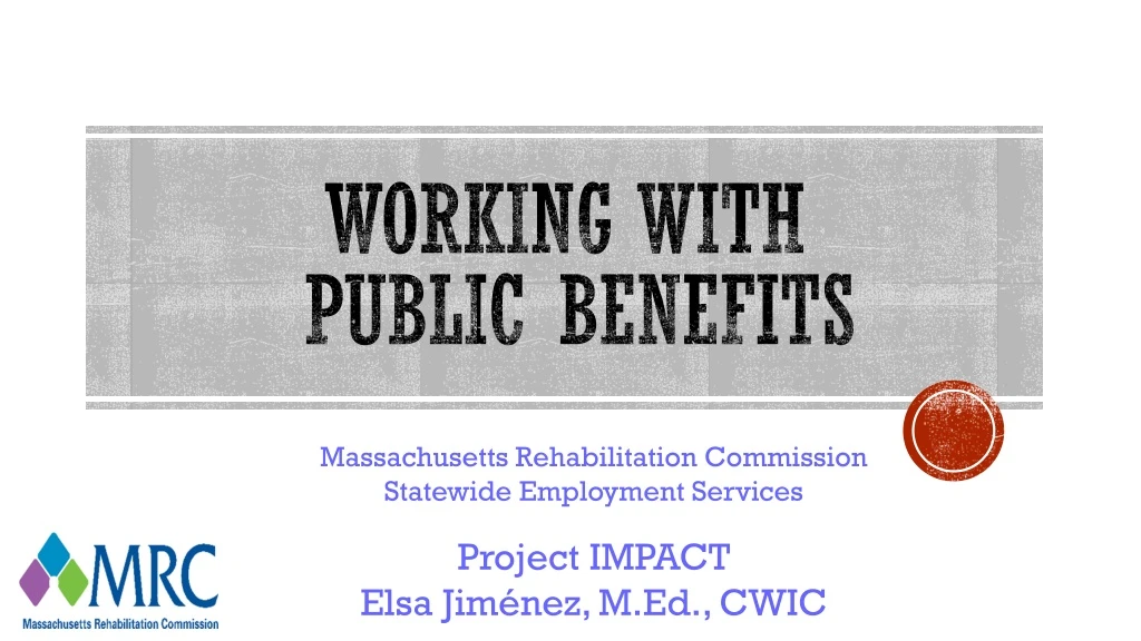 working with public benefits