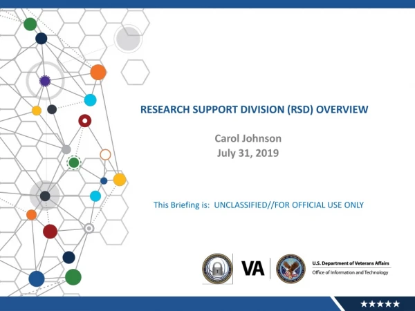 Research Support Division (RSD) Overview