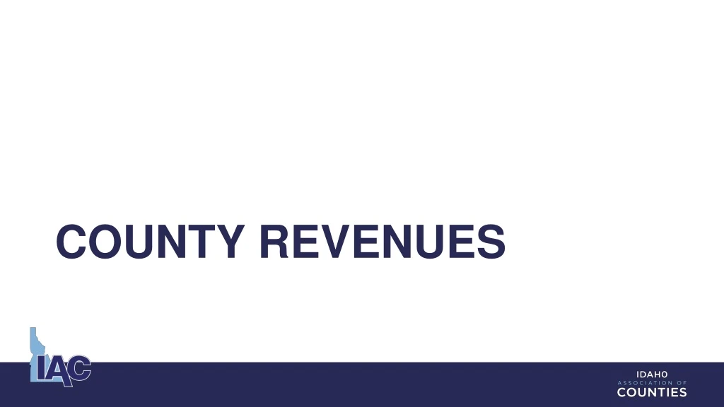 county revenues