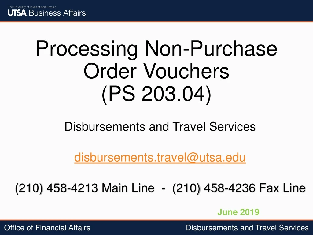 processing non purchase order vouchers ps 203 04
