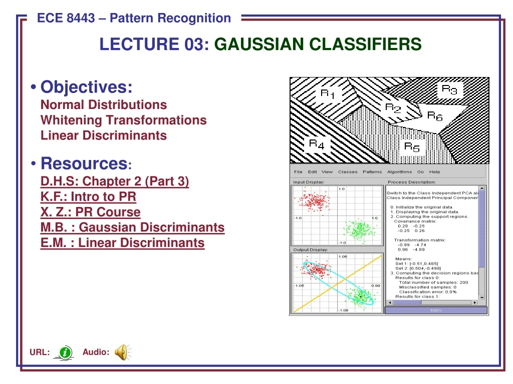 lecture 03 gaussian classifiers