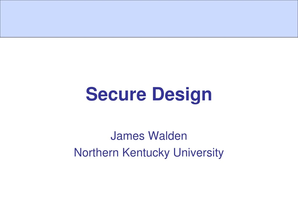 secure design