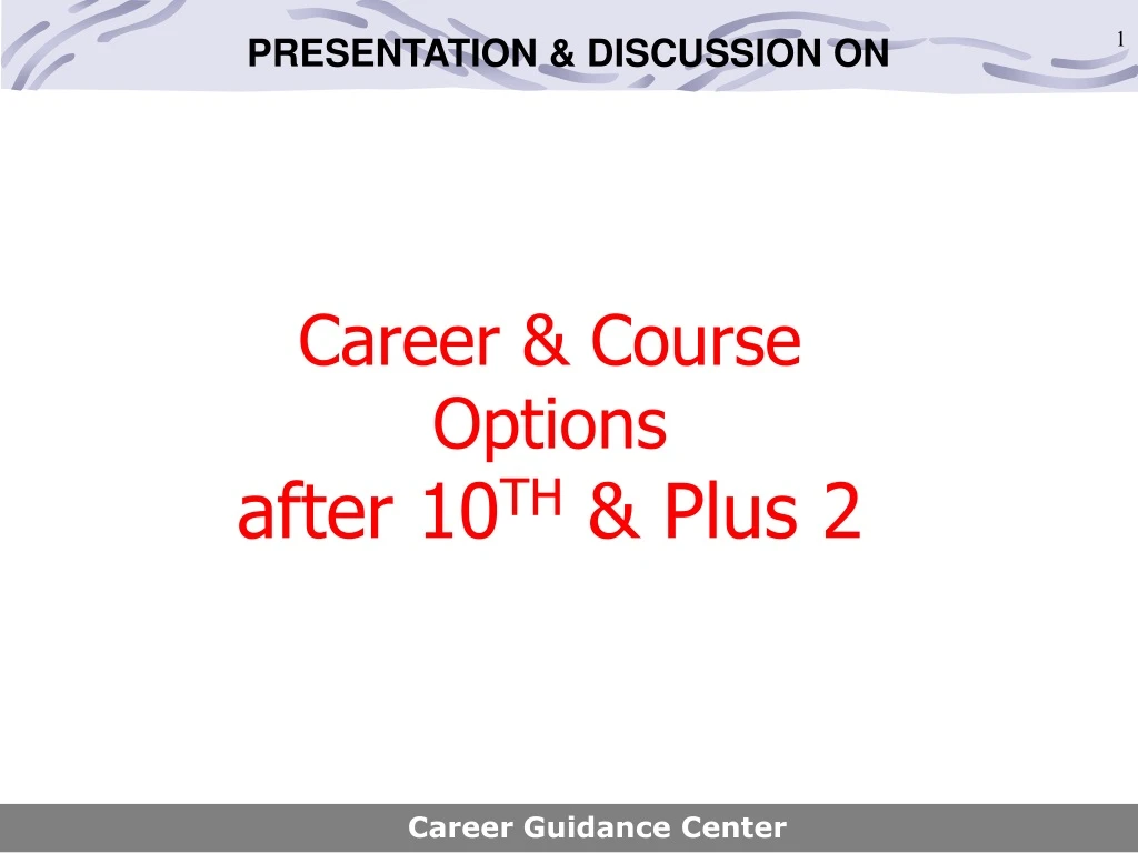 career course options after 10 th plus 2