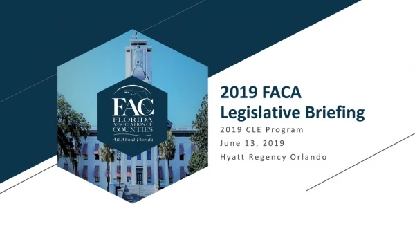 2019 FACA Legislative Briefing