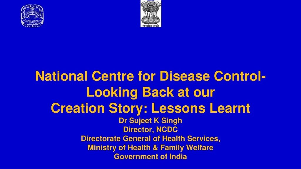 national centre for disease control looking back
