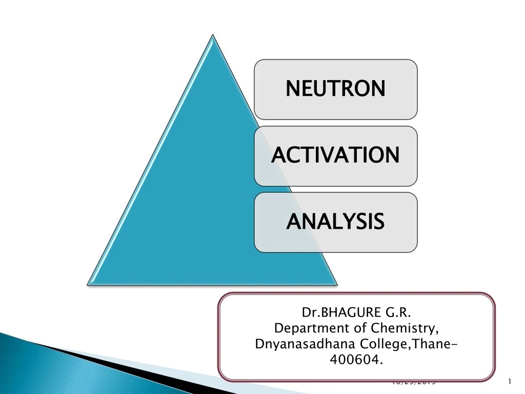 dr bhagure g r department of chemistry