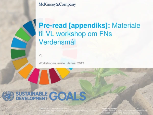 Pre-read [ appendiks ]: Materiale til VL workshop om FNs Verdensmål