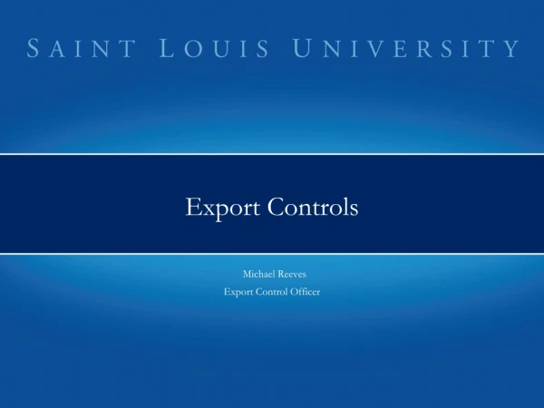 Export Controls