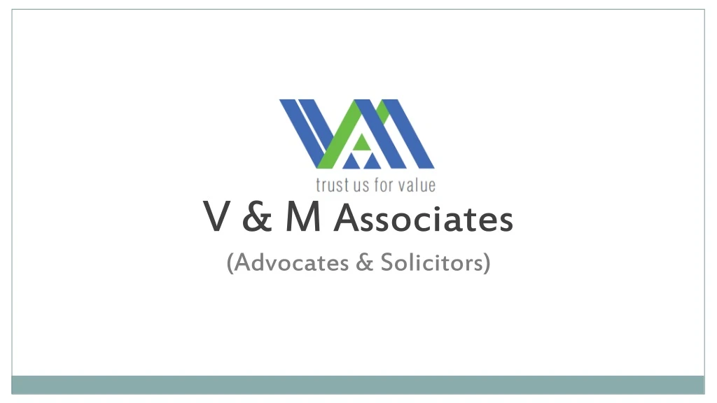 v m associates advocates solicitors
