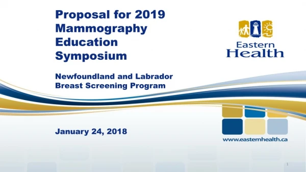 Proposal for 2019 Mammography Education Symposium