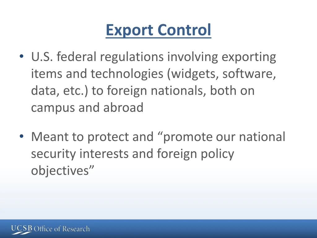export control