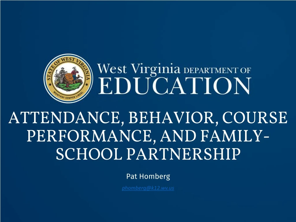 attendance behavior course performance and family school partnership