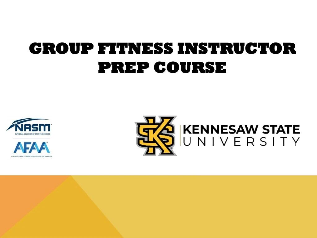 group fitness instructor prep course