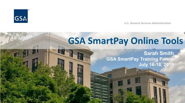 GSA SmartPay Online Tools