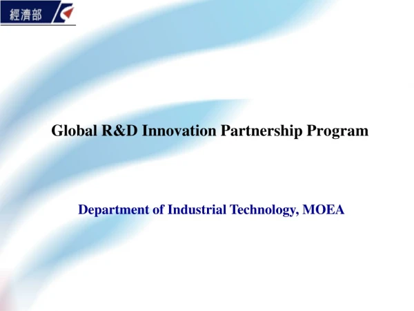 Global R&amp;D Innovation Partnership P rogram
